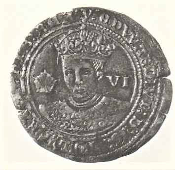 A coin of from the reign of King Edward VI