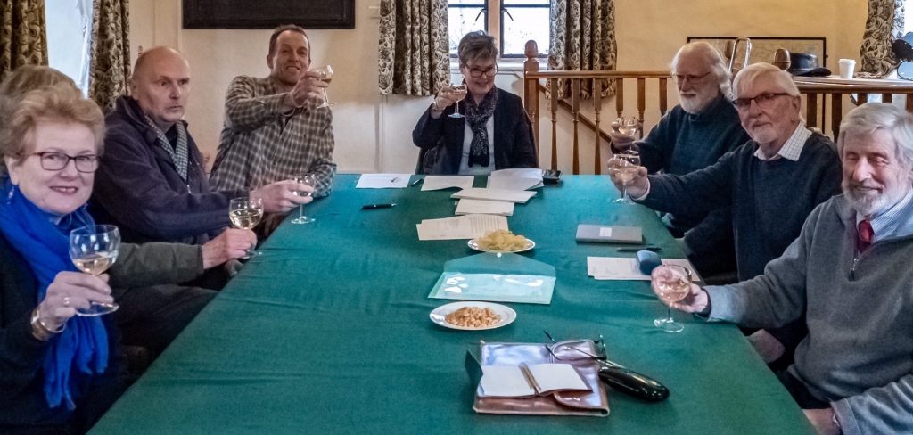 A meeting of Eynsham Parish council with Steve Parrinder of the Eynsham Museum and Heritage Centre